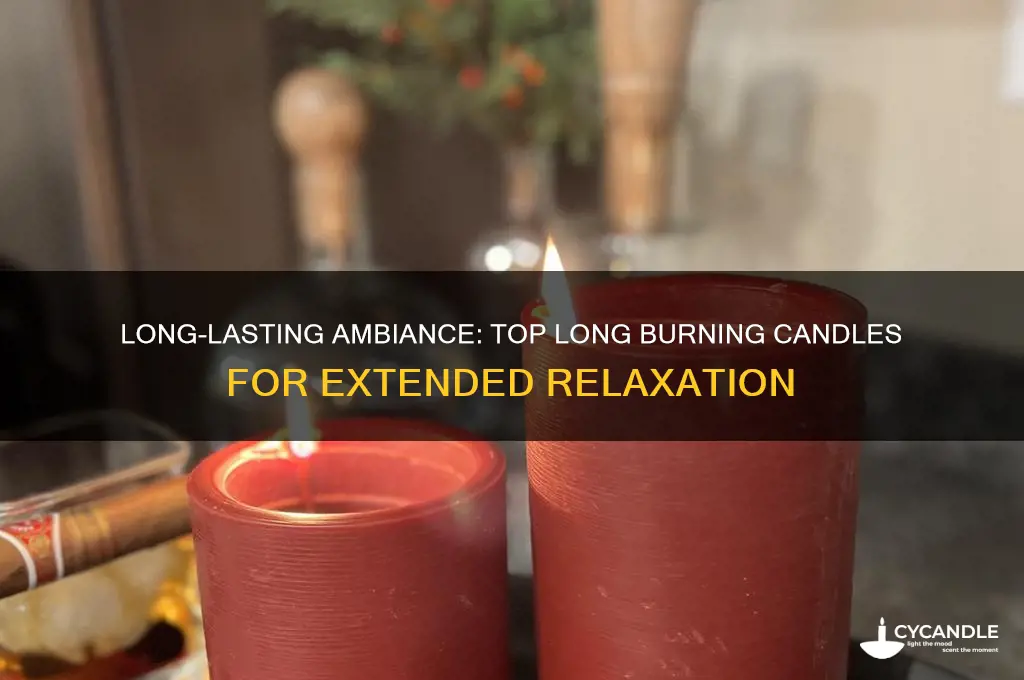 what are the best long burning candles