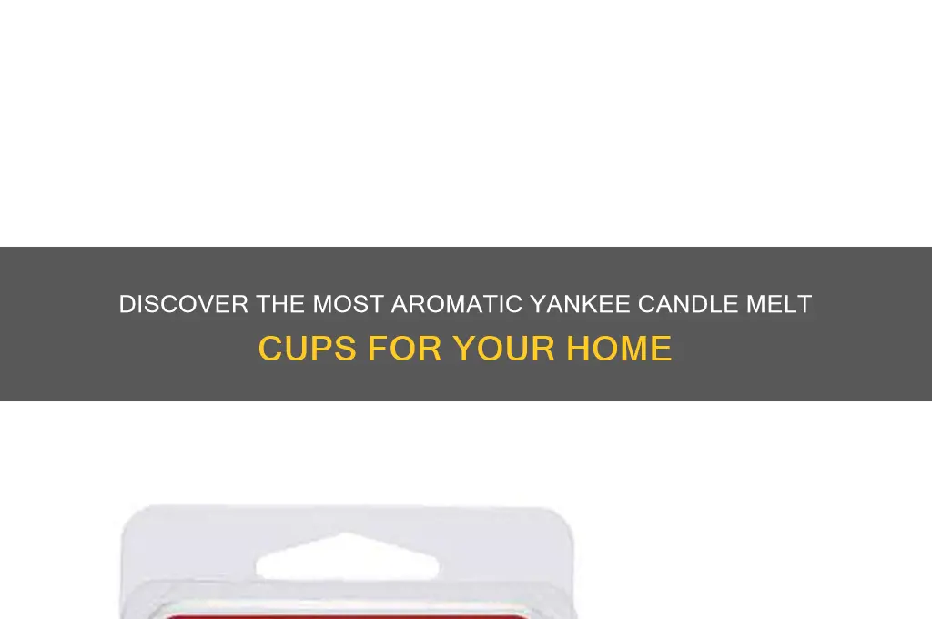 what are the best smelling yankee candle melt cups