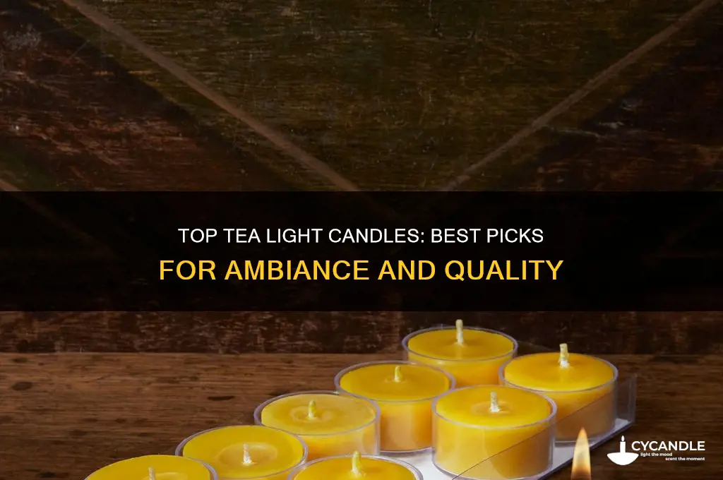 what are the best tea light candles