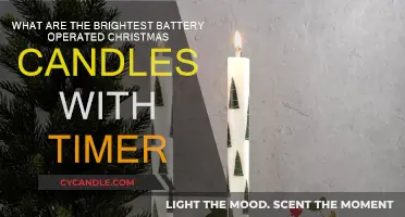 Brightest Christmas Candles with Timers: Battery-Operated, Long-Lasting Cheer