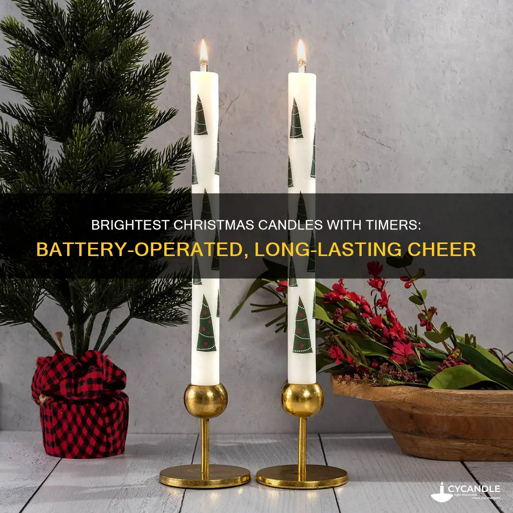 what are the brightest battery operated christmas candles with timer