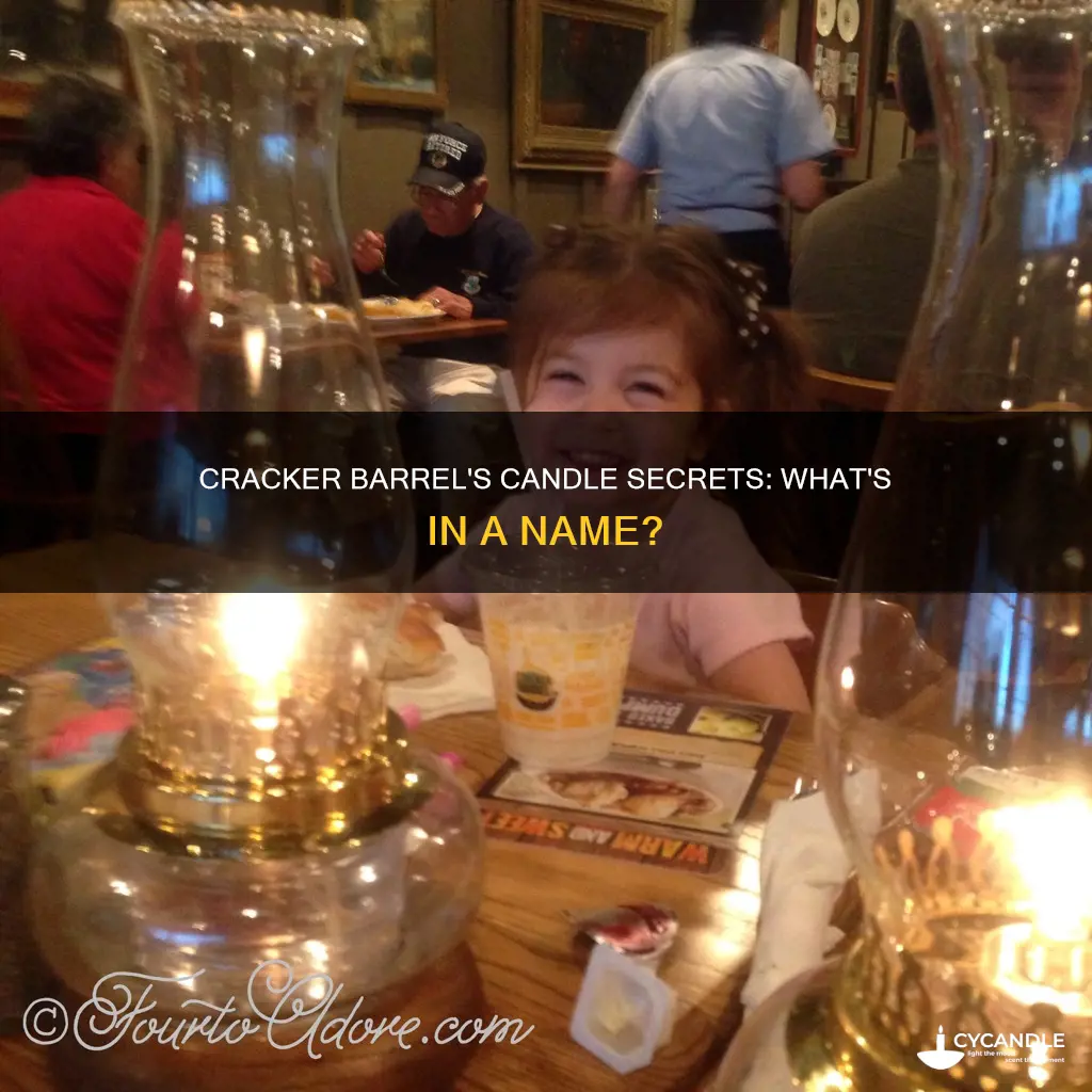 what are the candles at cracker barrel called
