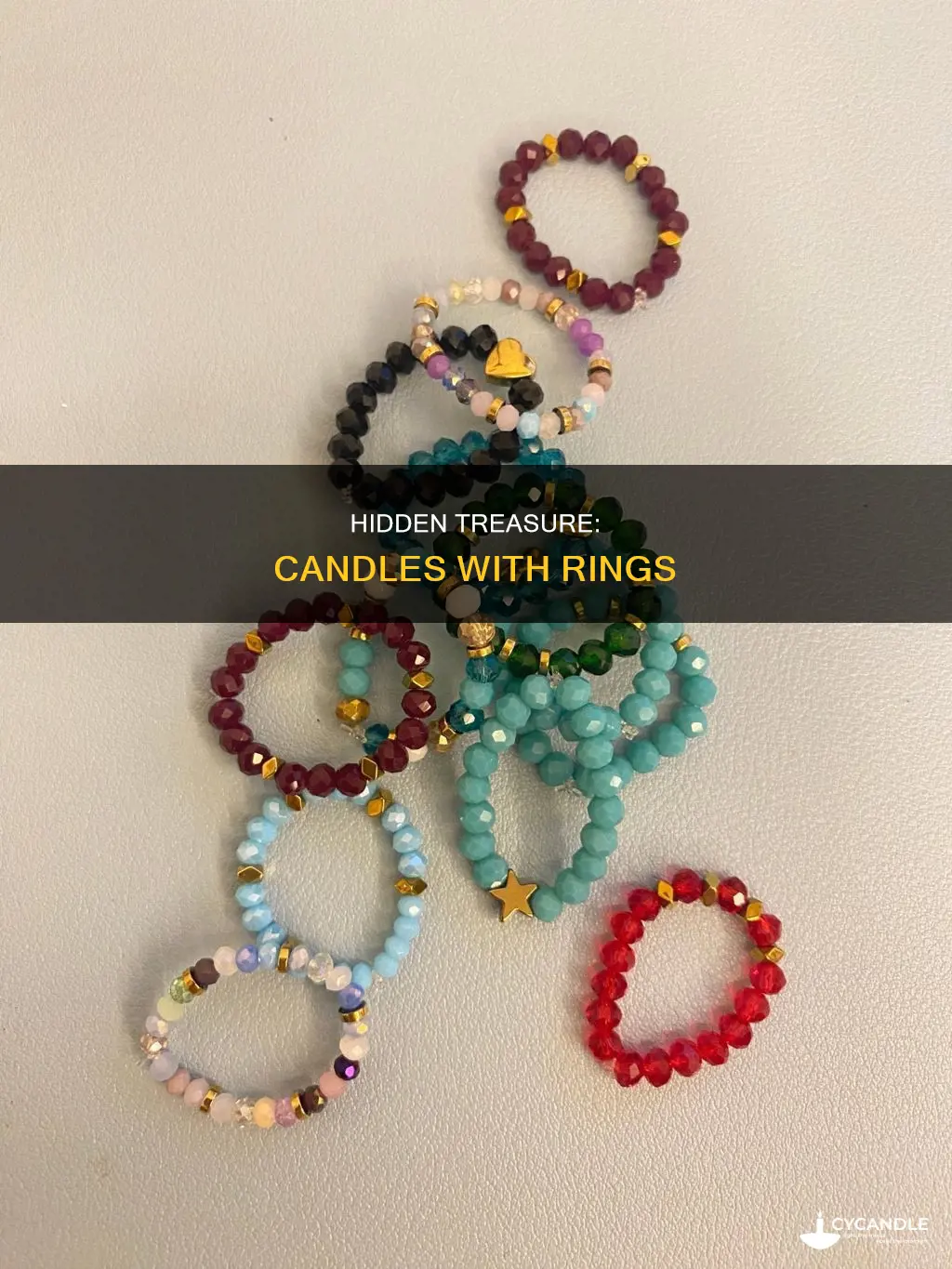 what are the candles called that have rings in them