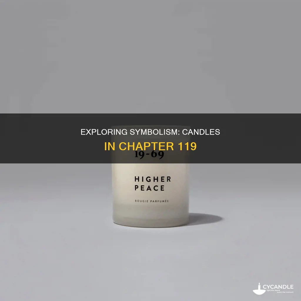 what are the candles that are referenced throughout chapter 119