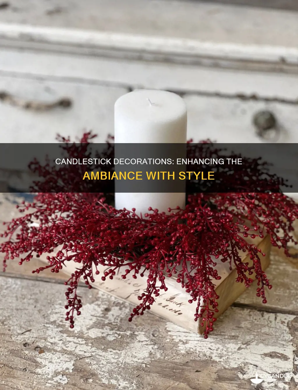 what are the decorations that go around a candle stick