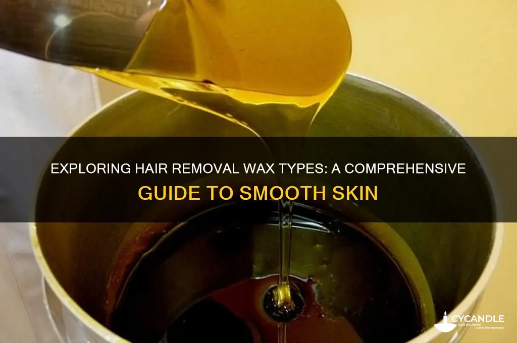 what are the different types of wax for hair removal