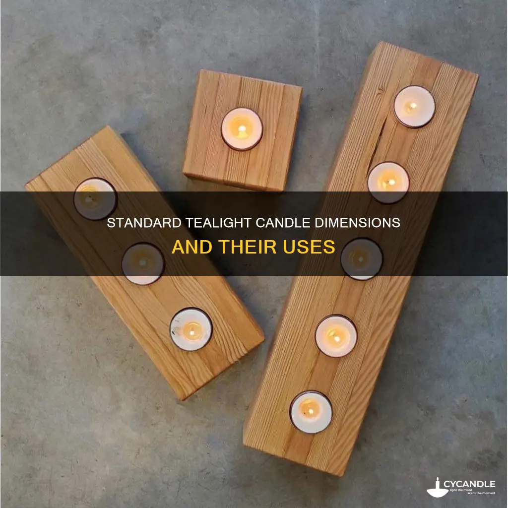 what are the dimensions of a tealight candle