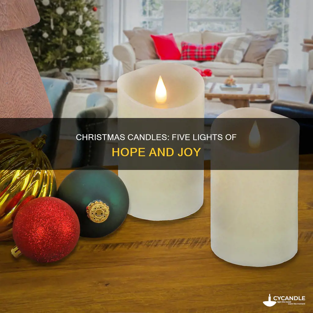what are the five candles at christmas