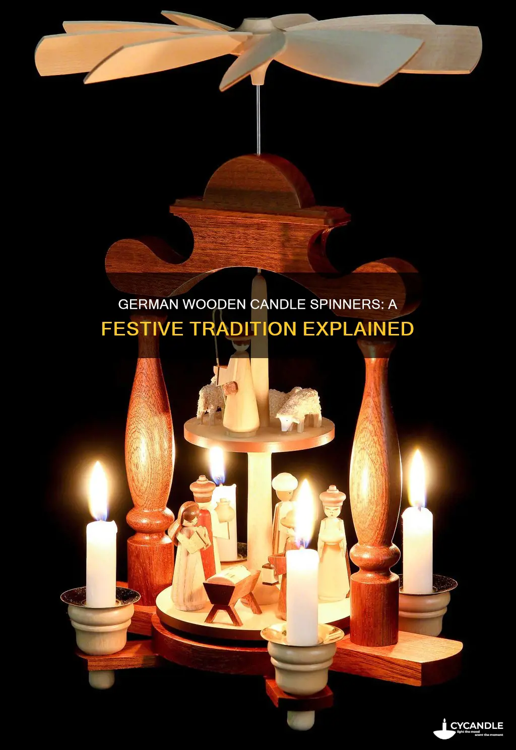 what are the german wooden candle spinner