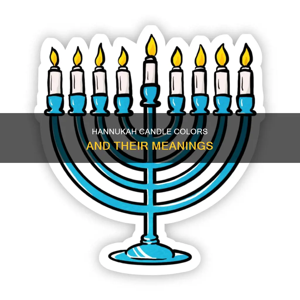 what are the hannukah candle colors
