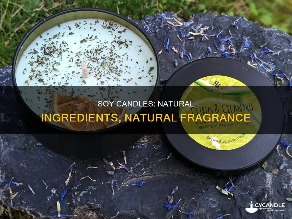 what are the ingredients in soy candles