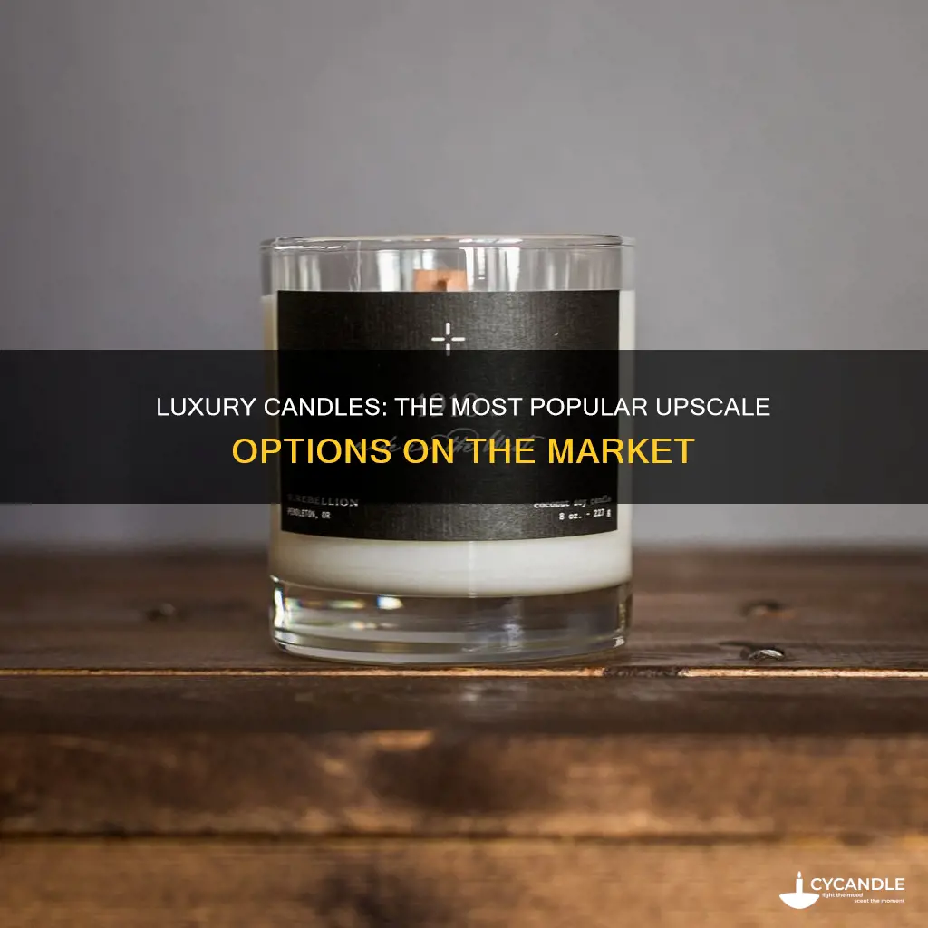 what are the most popular upscale candles on the market