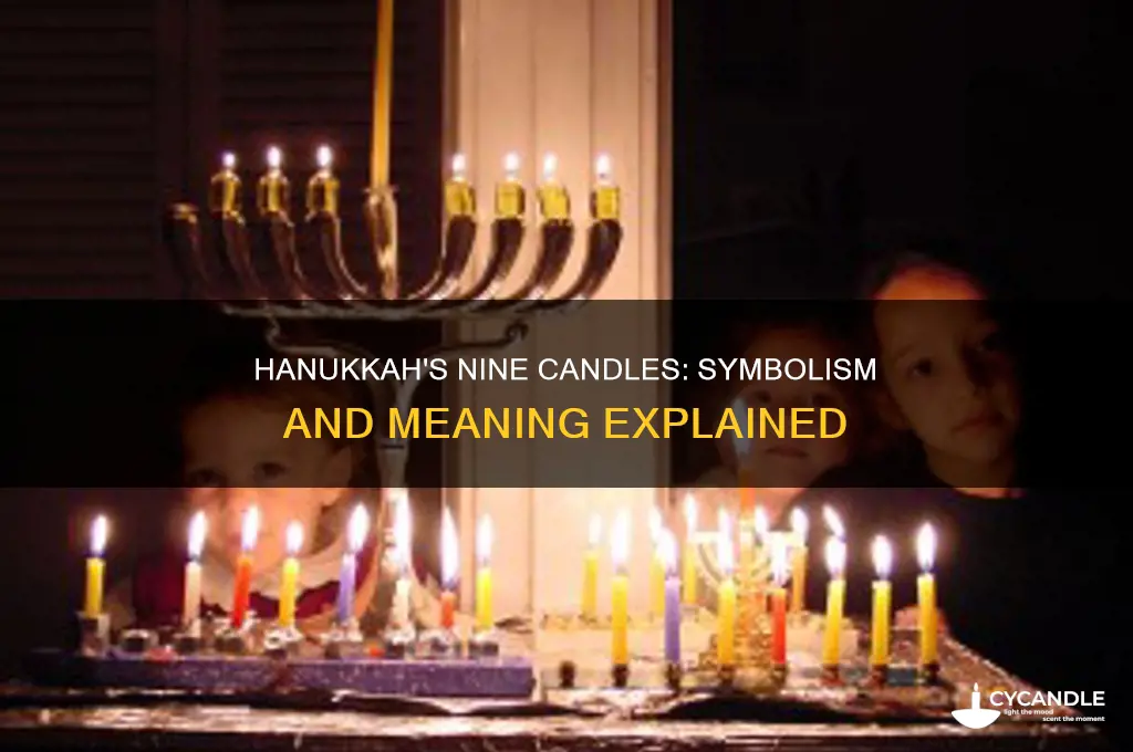 what are the nine candles mean for hanukkah