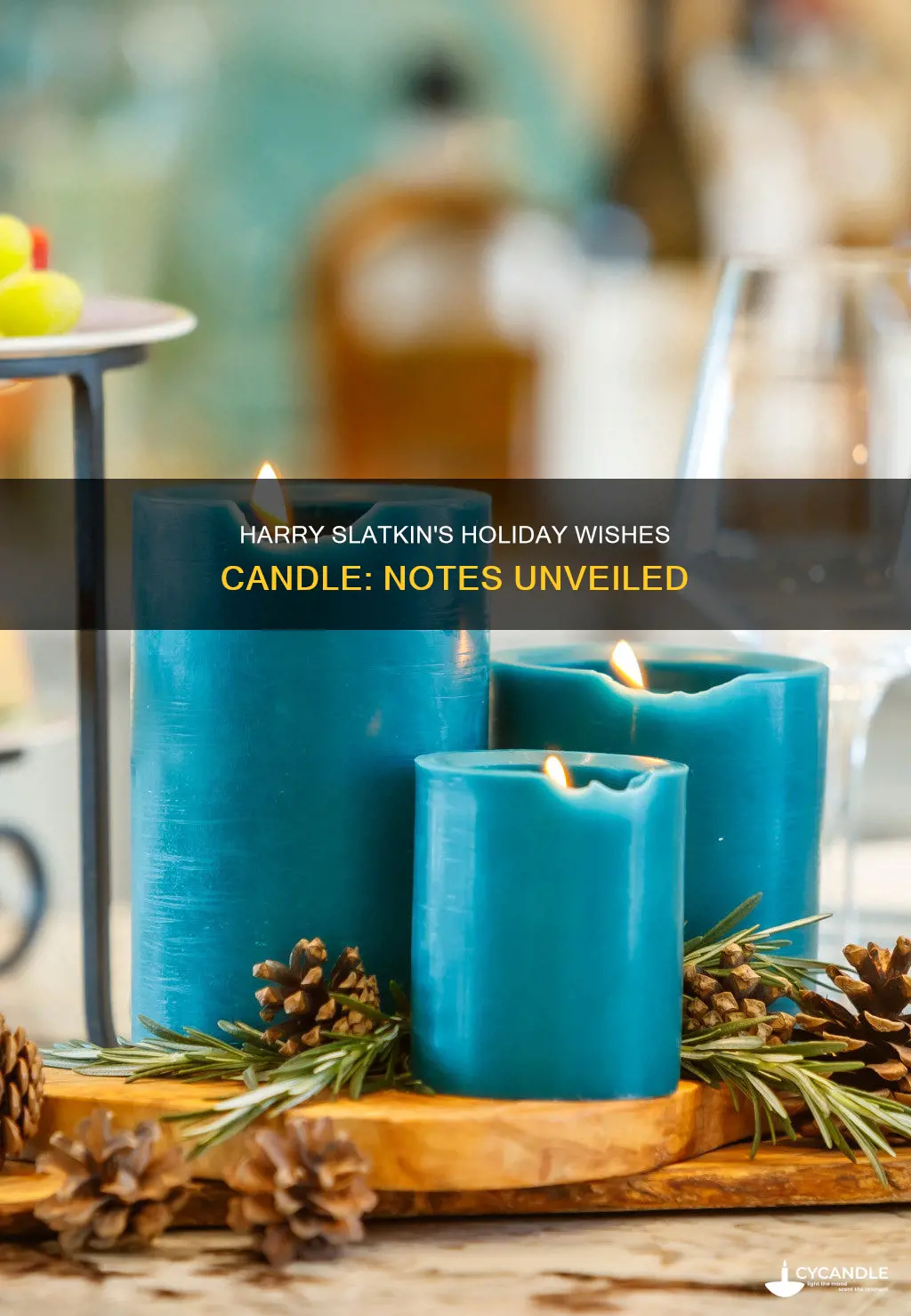 what are the notes in harry slatkins holiday wishes candle