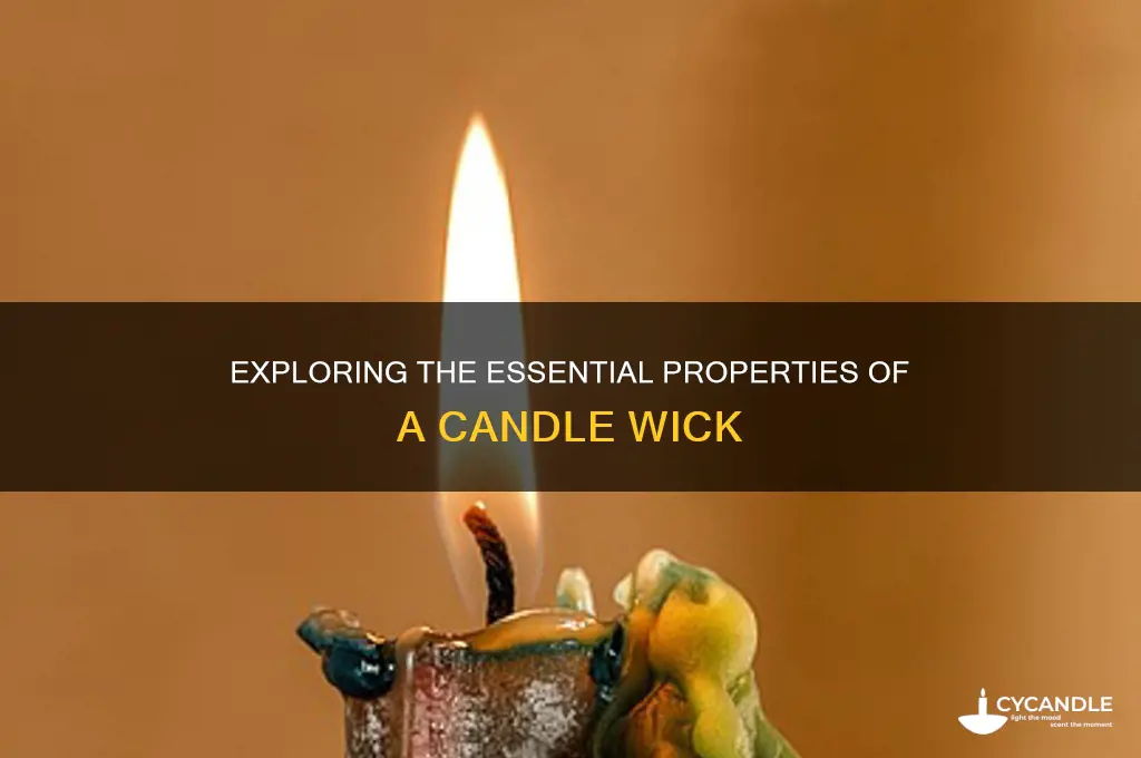 what are the properties of a candle wick