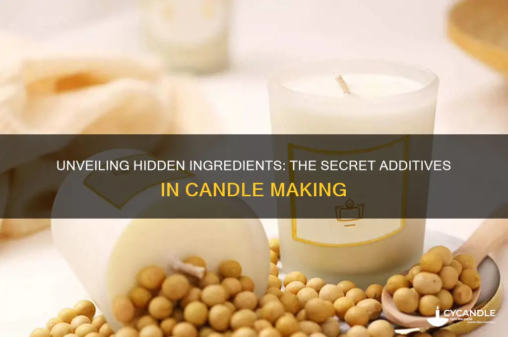 what are the secret additives used in candle making