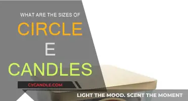 Circle E Candles: Sizes for Every Occasion