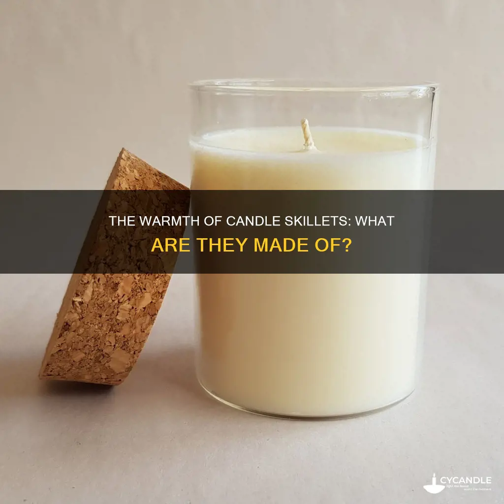 what are the skillets with candles made from