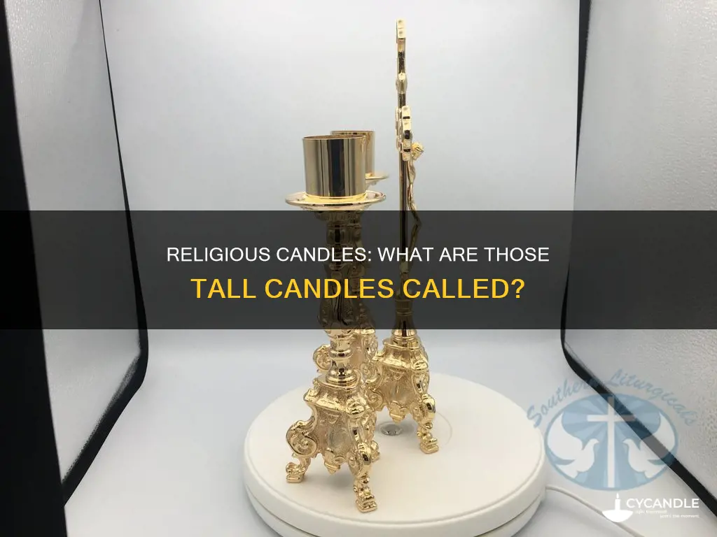 what are the tall religious candles called