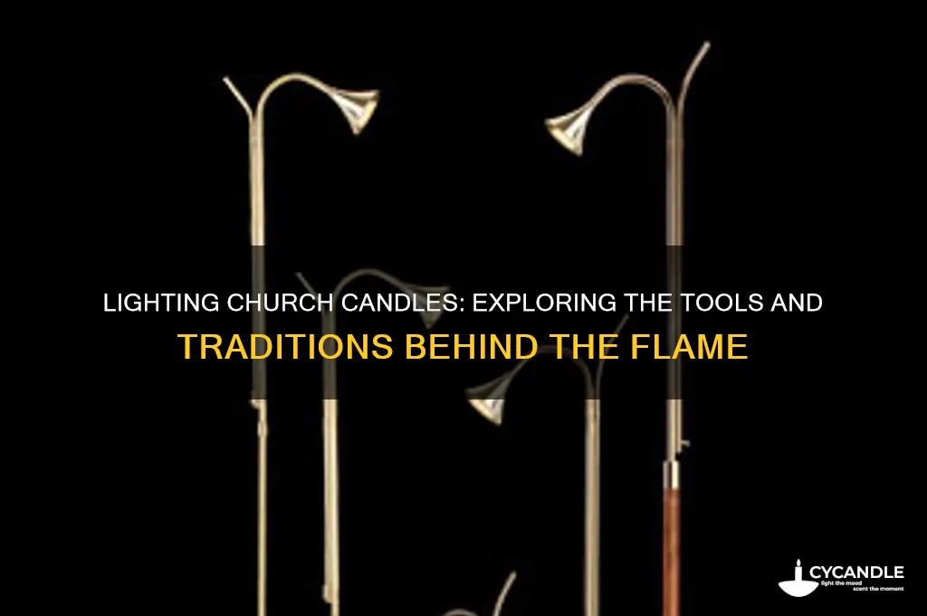 what are the things called used to light church candles