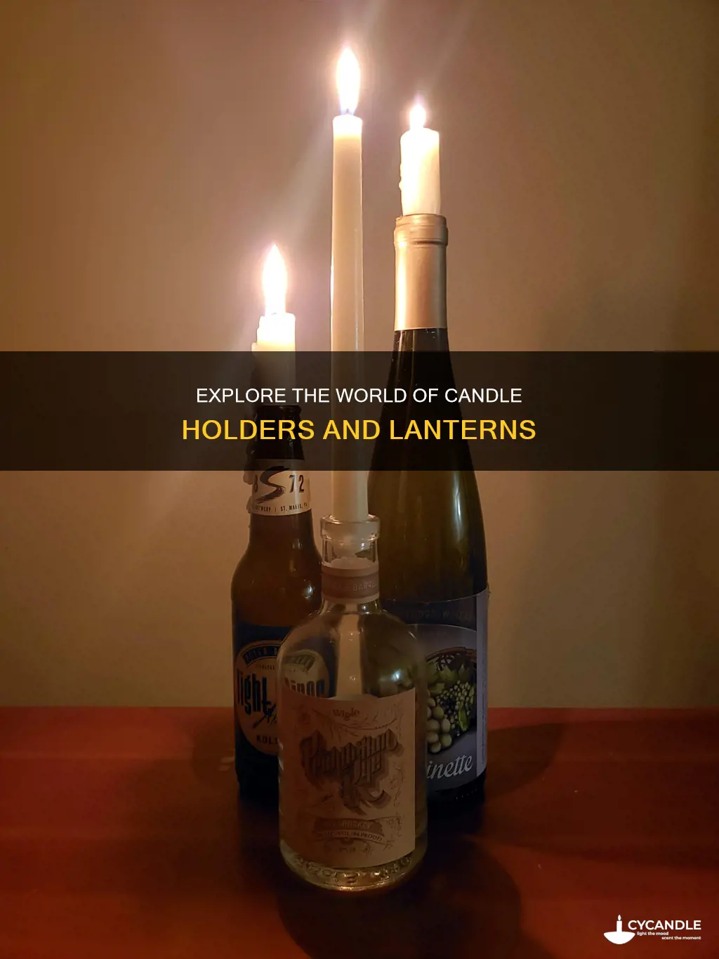 what are the things that hold candles in glass