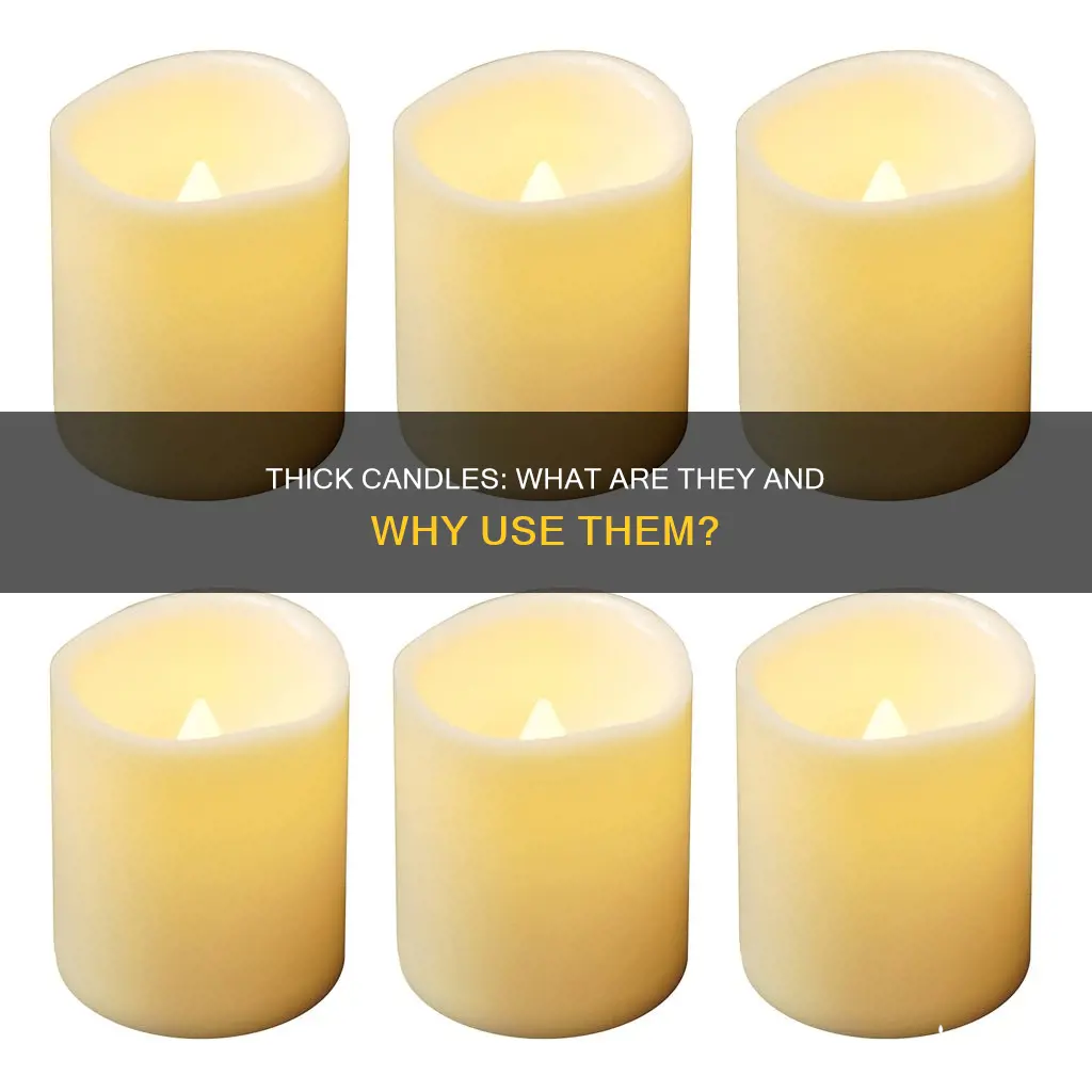 what are thick candles called