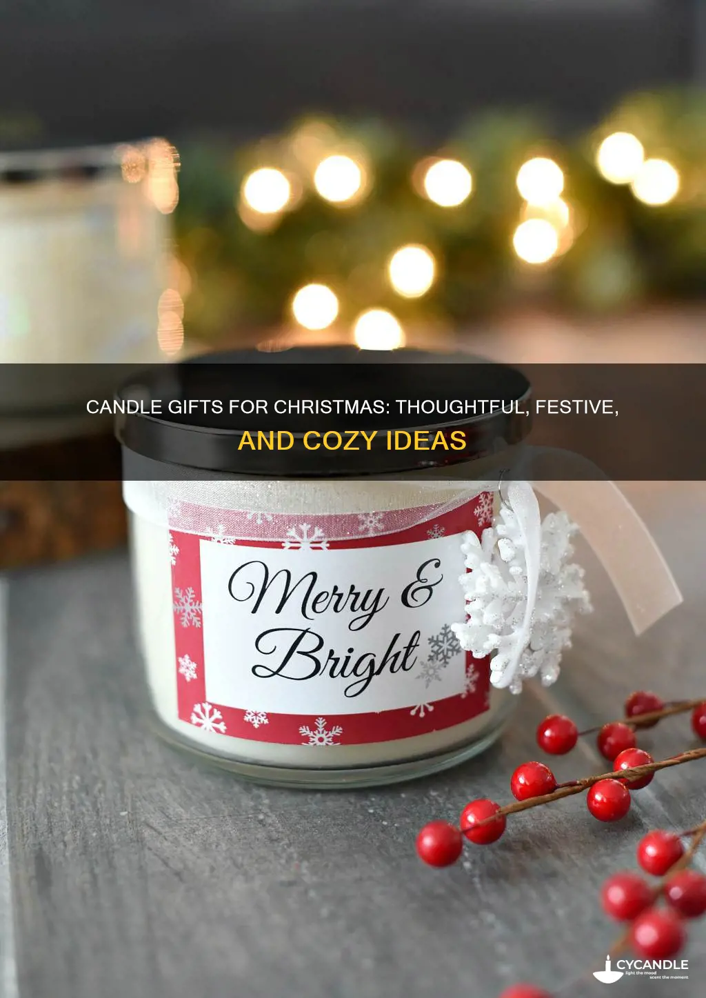 what are thoughtful candle gifts for christmas