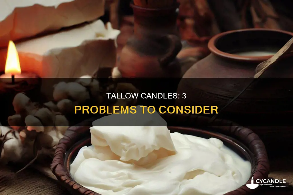 what are three problems with tallow candles