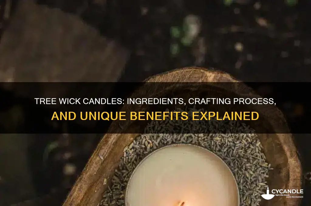 what are tree wick candles made from
