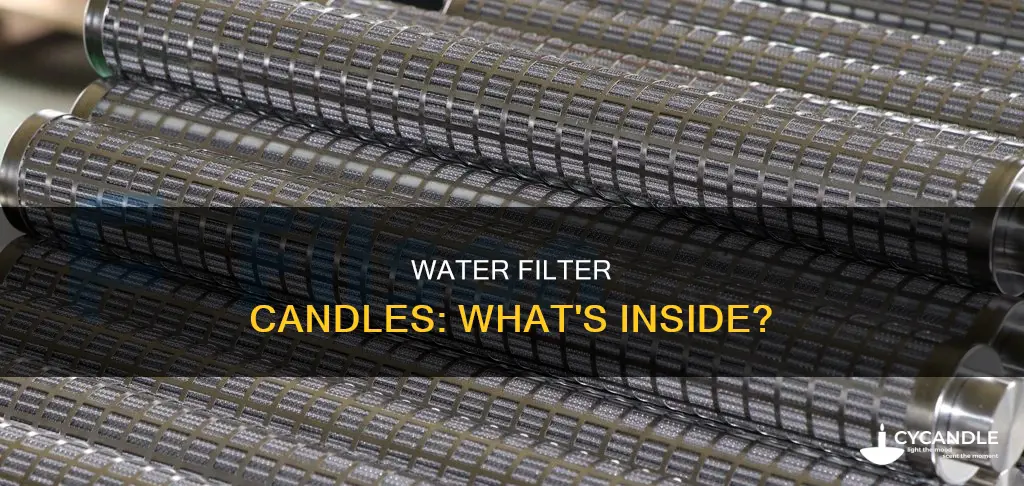 what are water filter candle made of