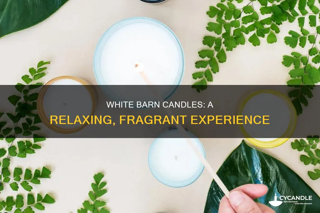 what are white barn candles