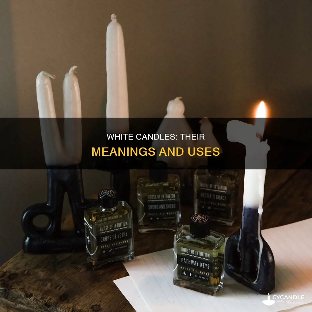 what are white candles for