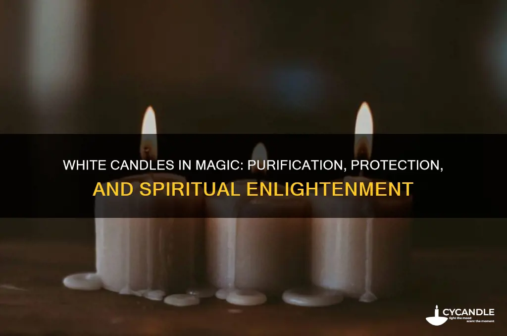 what are white candles used for magic