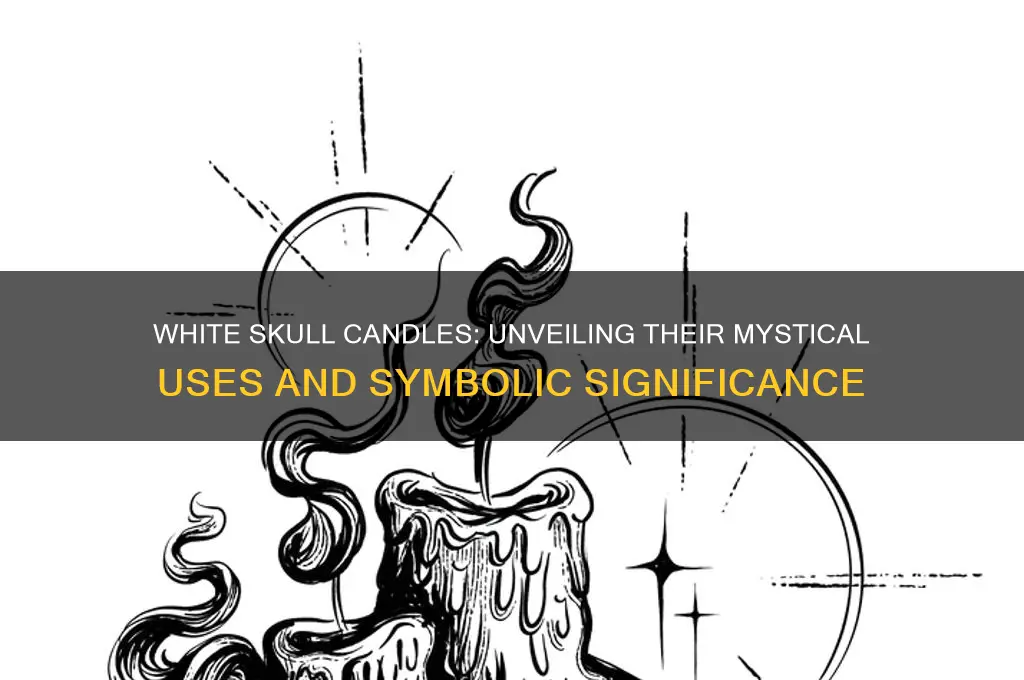 what are white skull candles used for