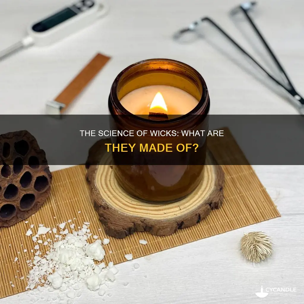 what are wics in candles made of