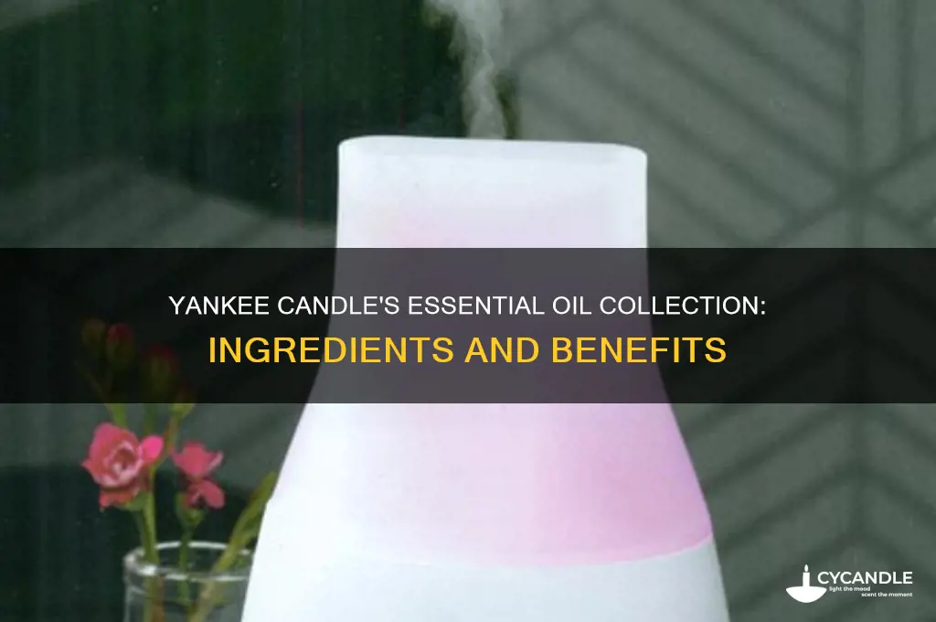 what are yankee candle made with essential oils