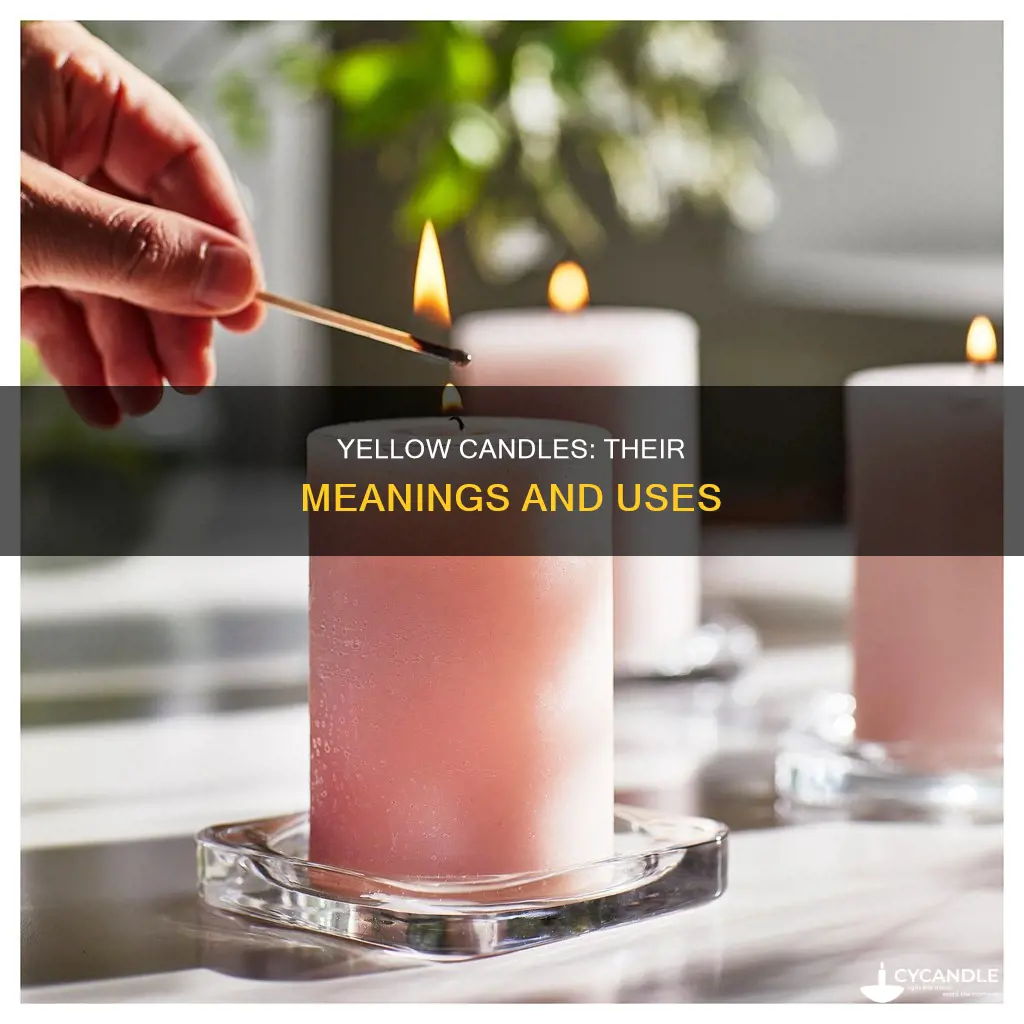 what are yellow candles for