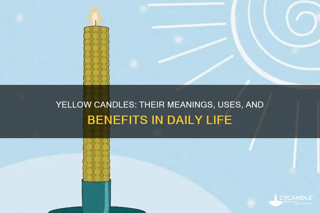 what are yellow candles used for