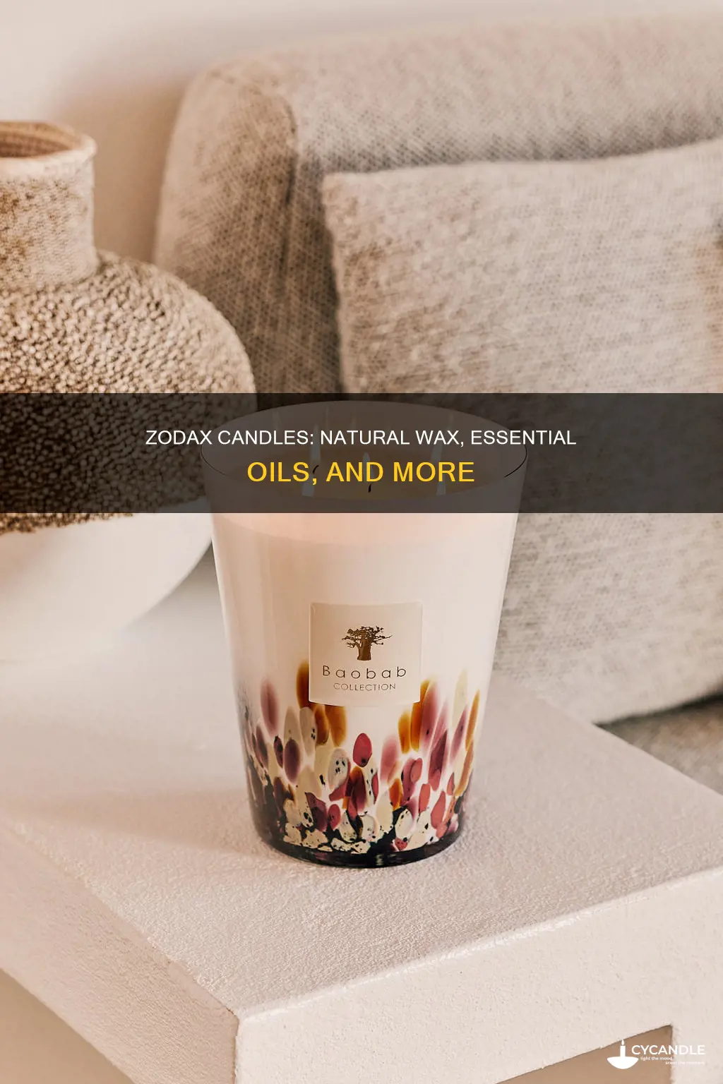 what are zodax candles made of