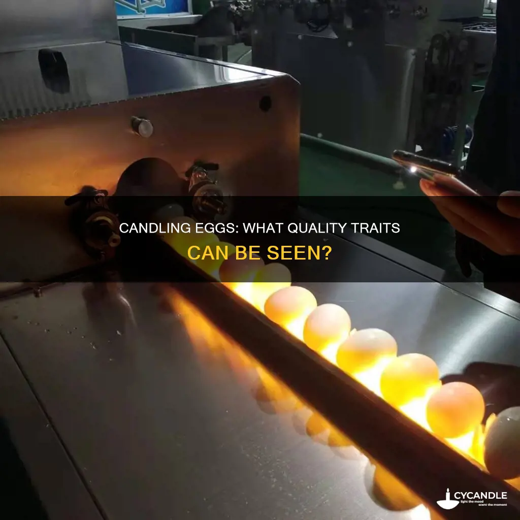 what aspects of egg quality does candling determine