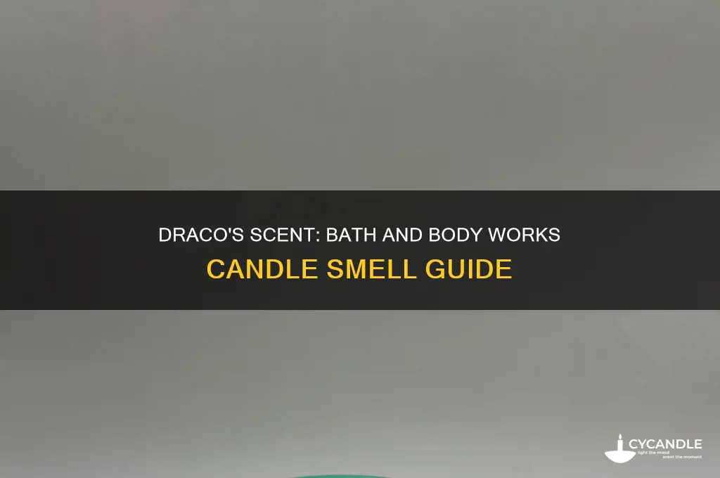 what bath and body works candle smells like draco