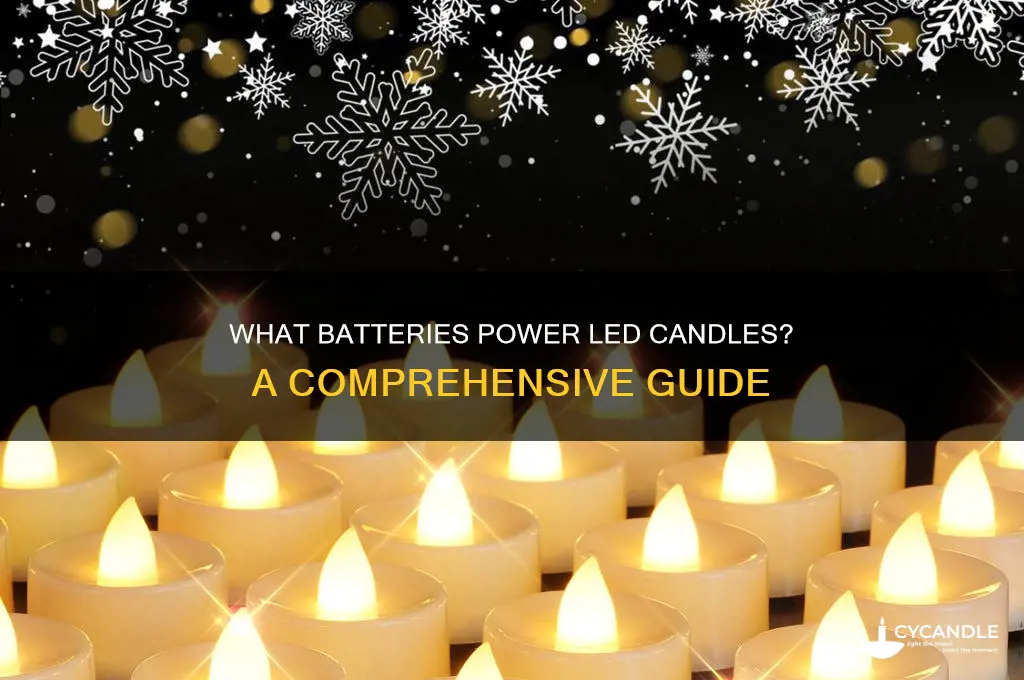 what batteries do led candles use