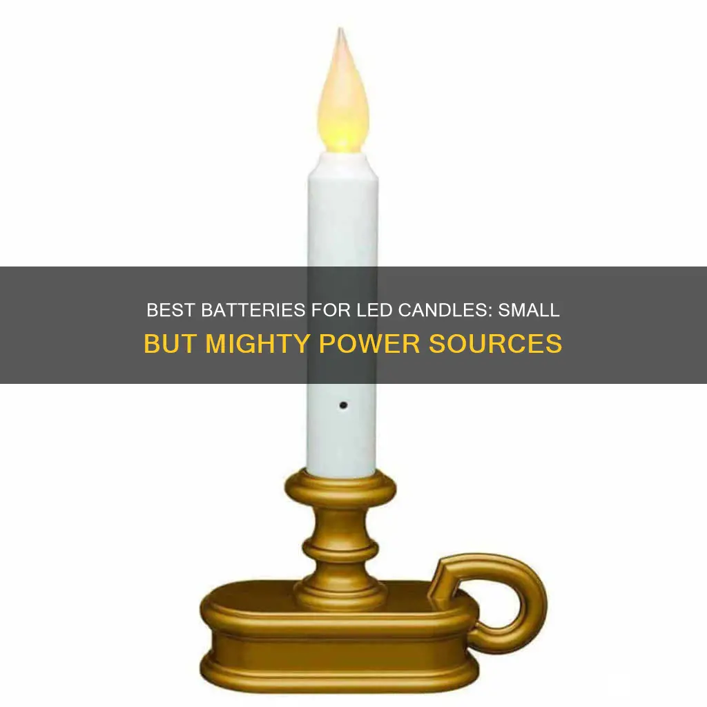 what battery goes into the little led candle