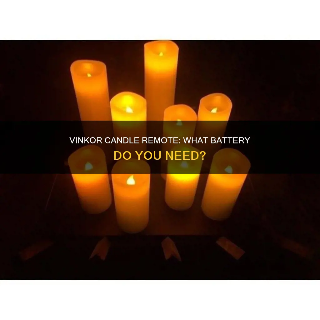 what battery goes into the vinkor candle remote