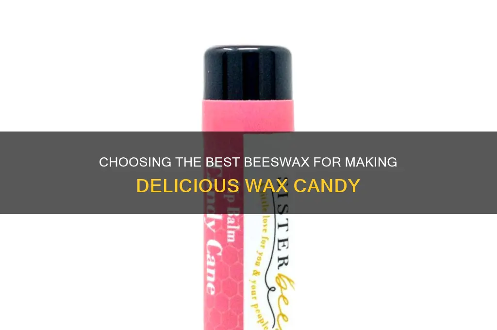 what beeswax to use for wax candy