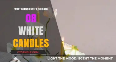 Colored vs. White Candles: Which Burns Faster? A Comparative Analysis