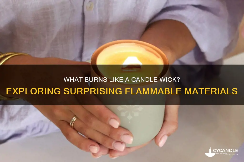 what burns like a candle wick