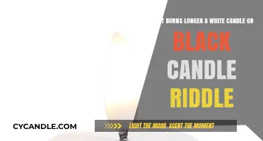 White vs. Black Candle Riddle: Which Burns Longer?