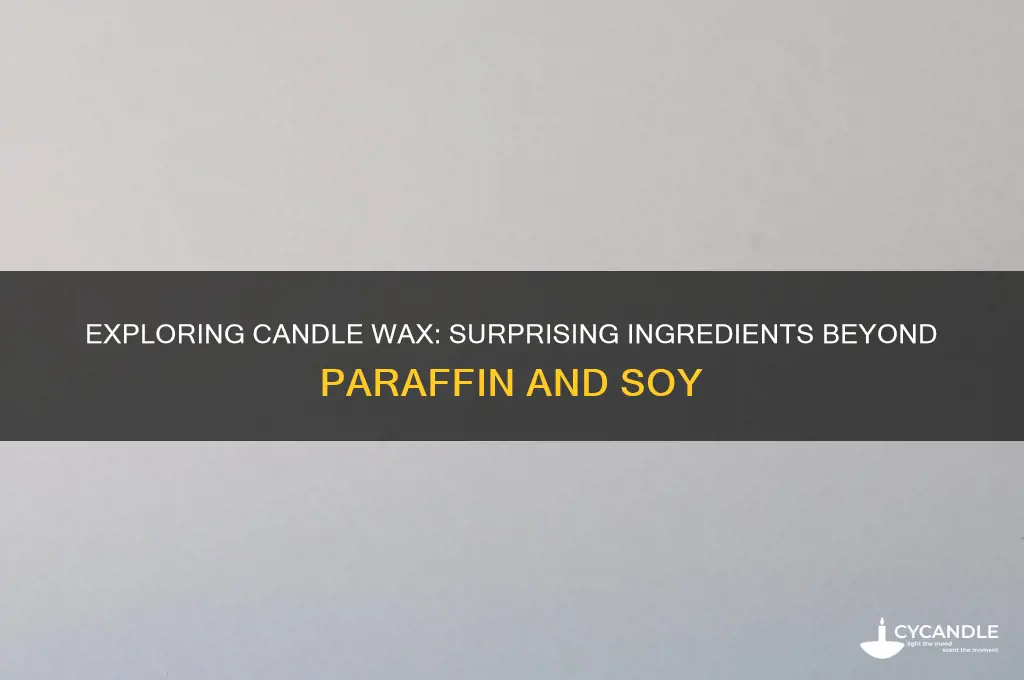 what can be candle wax made of