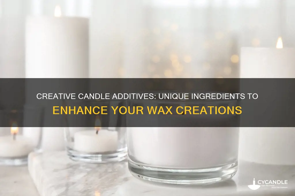 what can be mixed into a candle